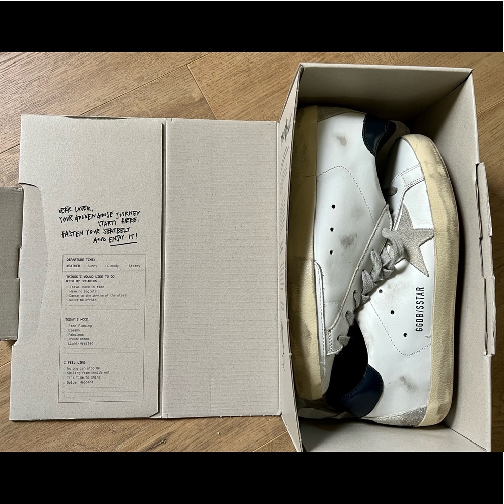 Golden Goose - Women’s Size 38 - White/Ice/Night Blue Color - ONLY WORN TWICE